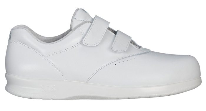 SAS Women's Me Too White Leather Walking Shoe - Hiline Sport -
